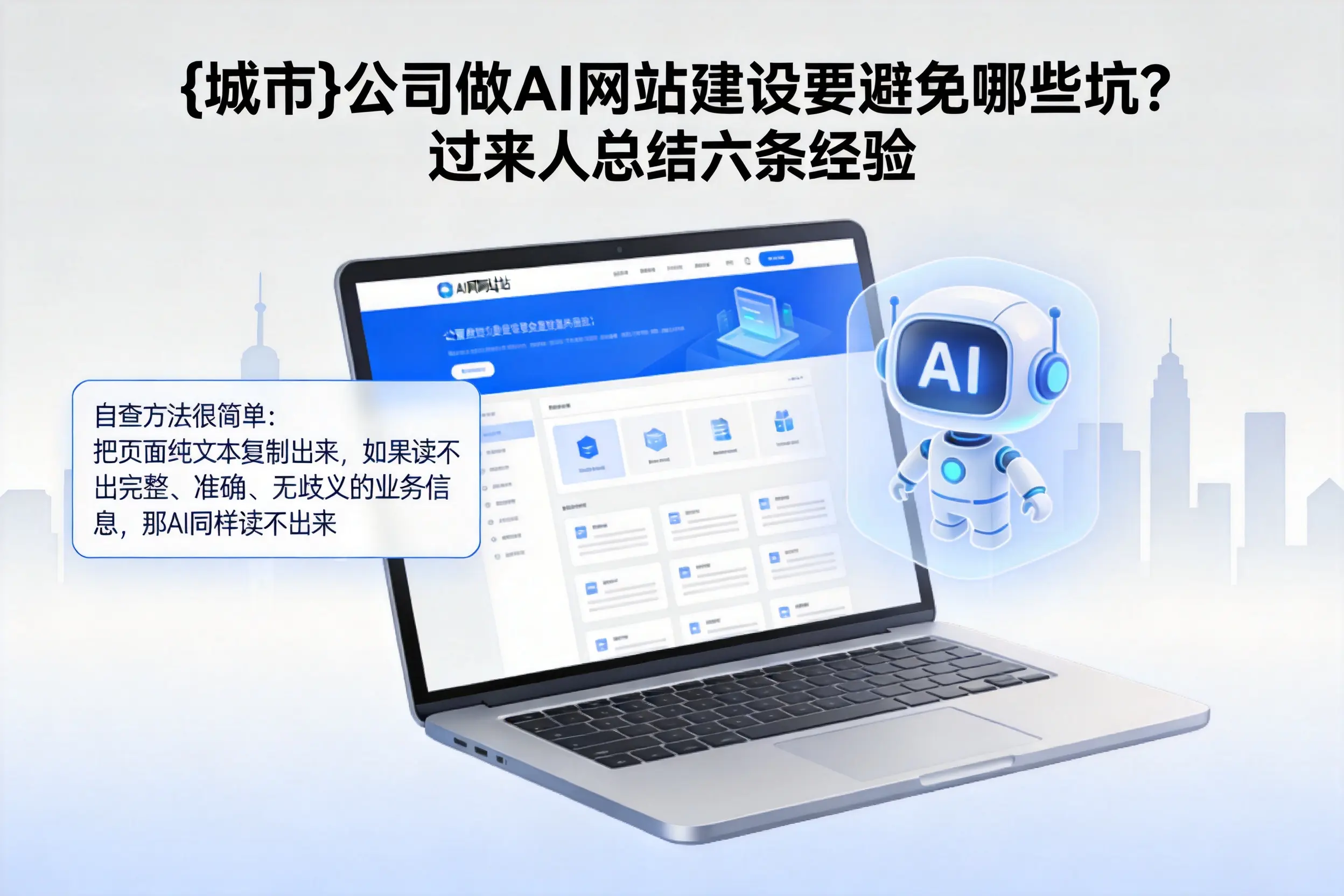 恩施公司做AI网站建设要避免哪些坑？过来人总结六条经验