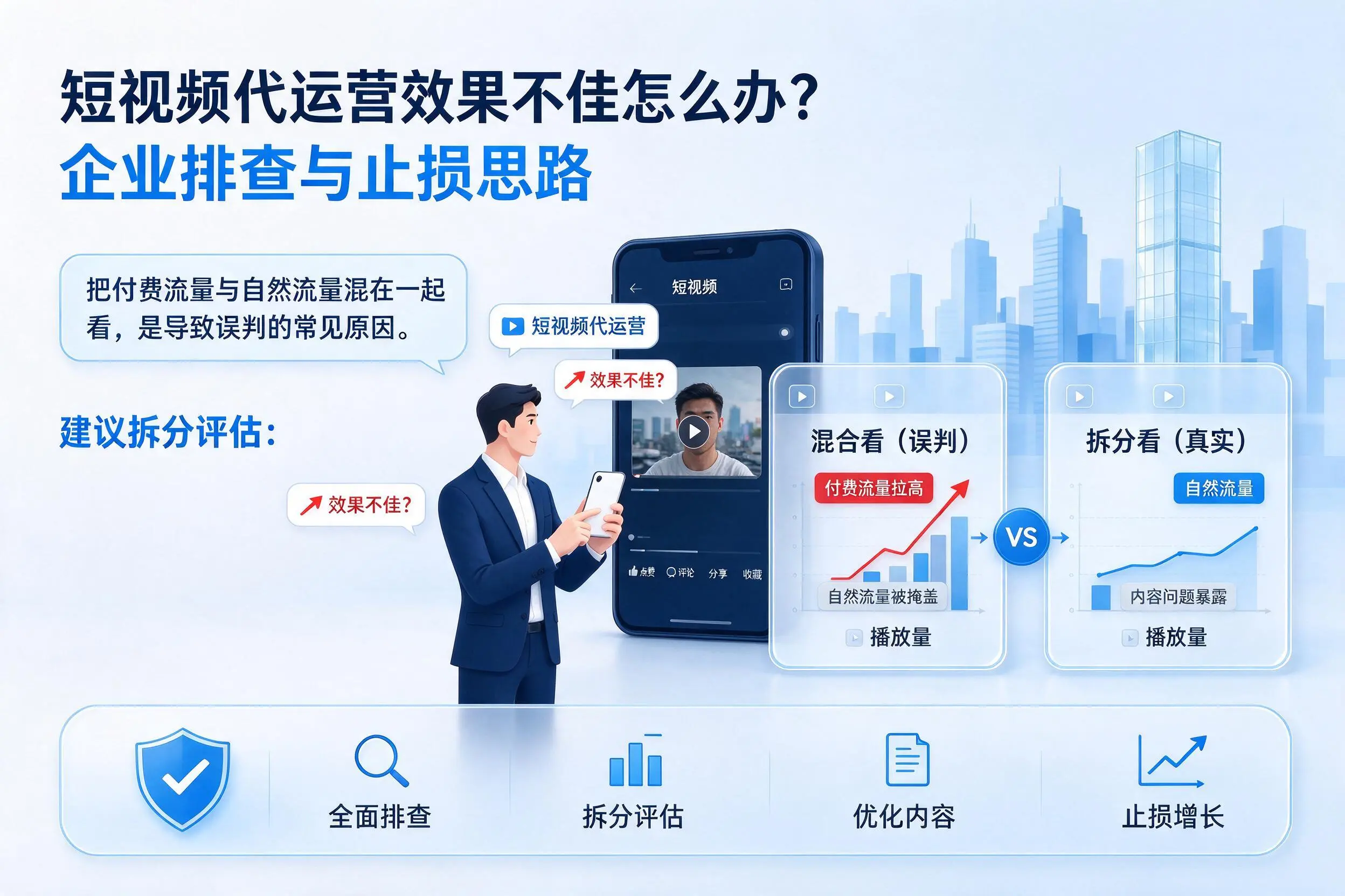 短视频代运营效果不佳怎么办？恩施企业排查与止损思路