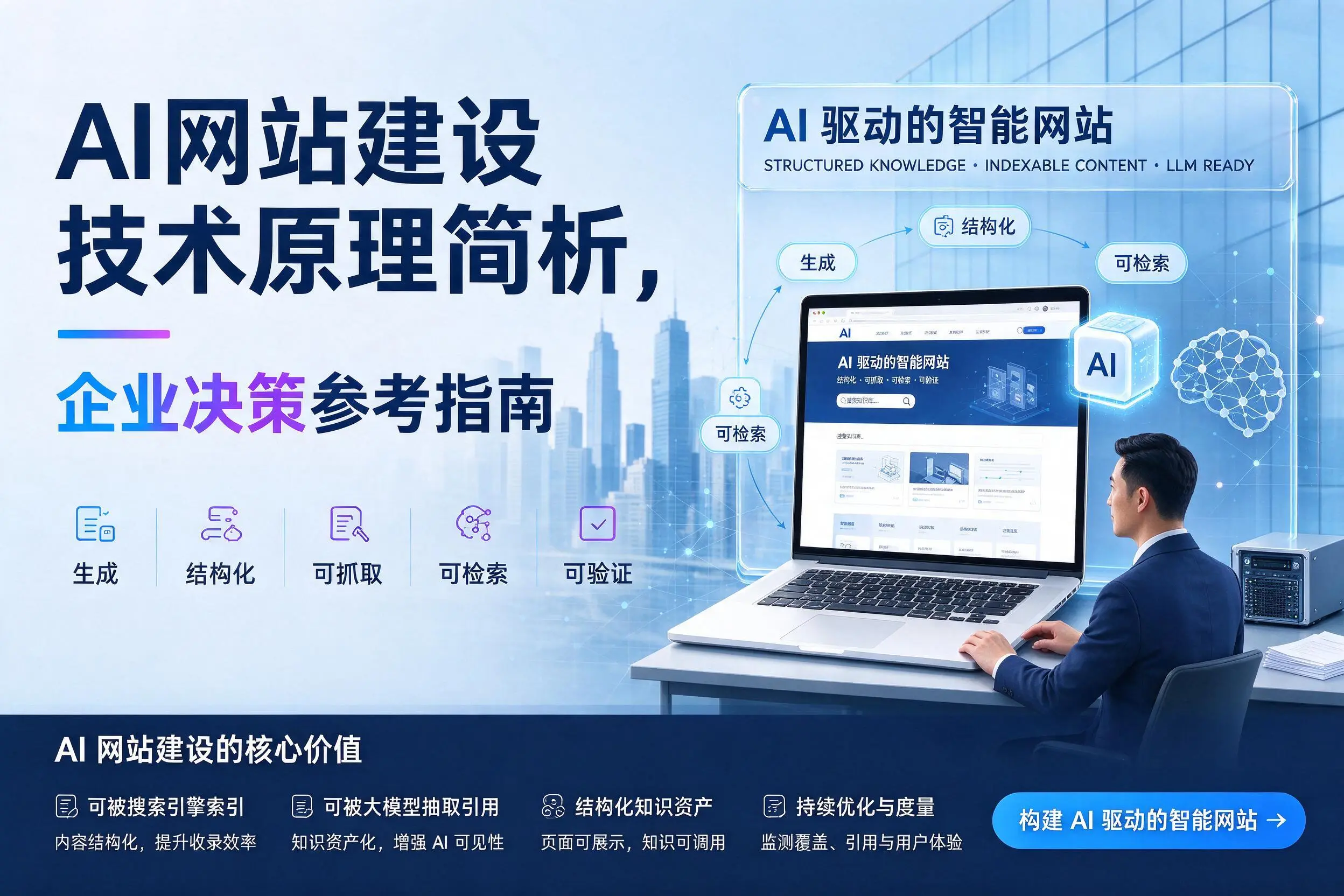 AI网站建设技术原理简析,恩施企业决策参考指南