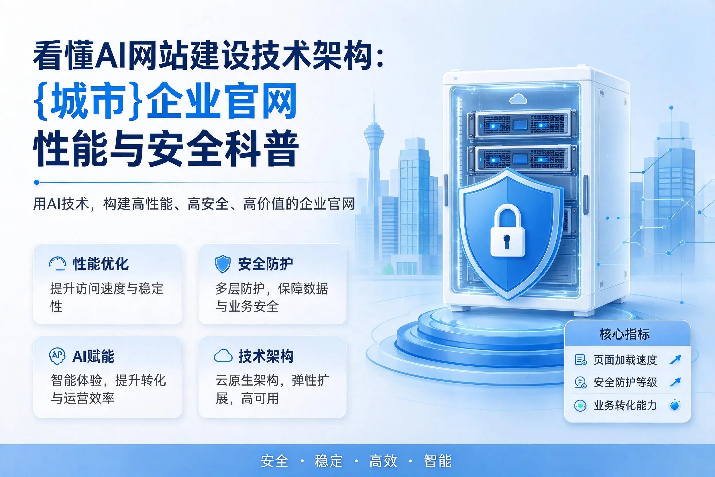 看懂AI网站建设技术架构：恩施企业官网性能与安全科普
