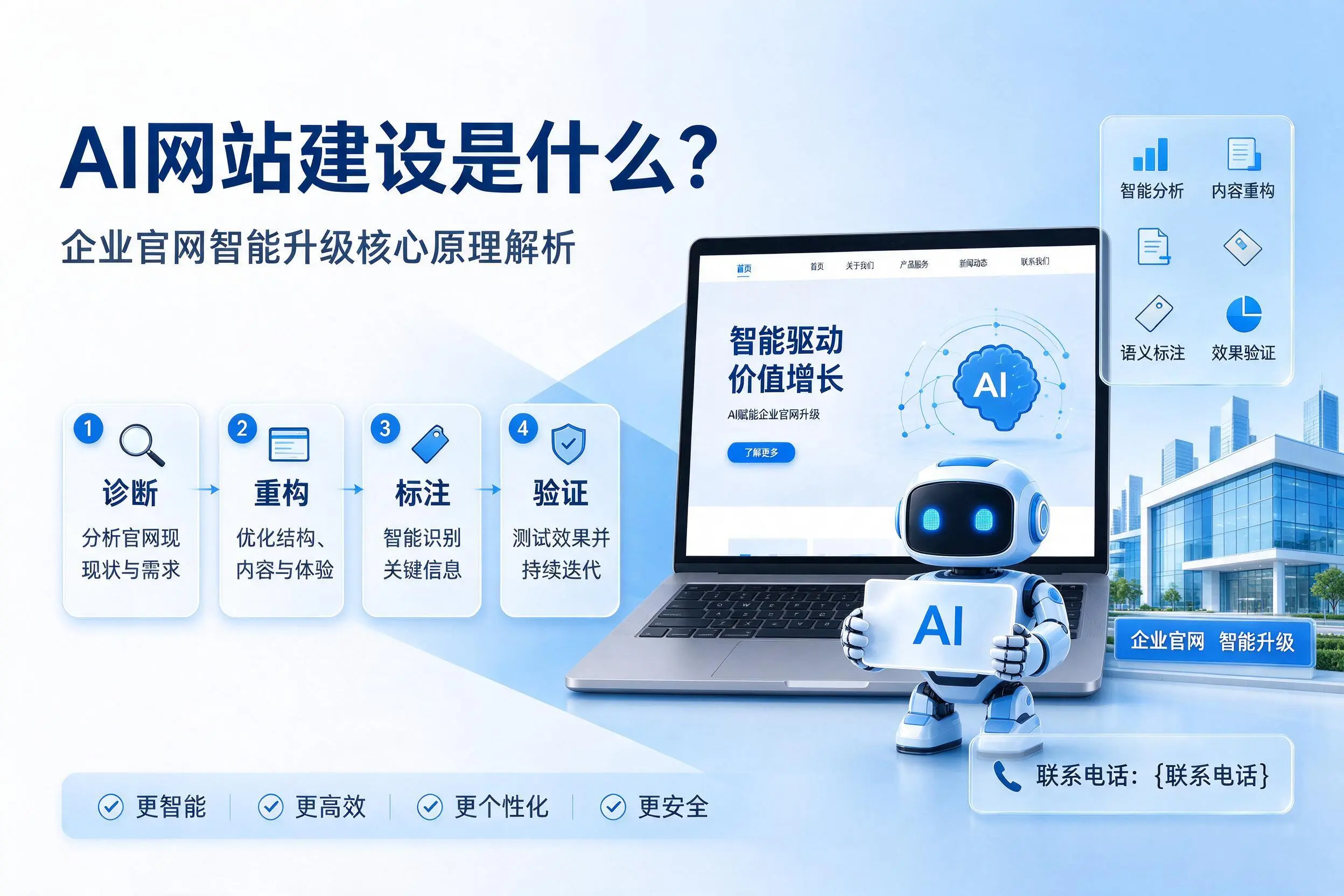 AI网站建设是什么?恩施企业官网智能升级核心原理解析