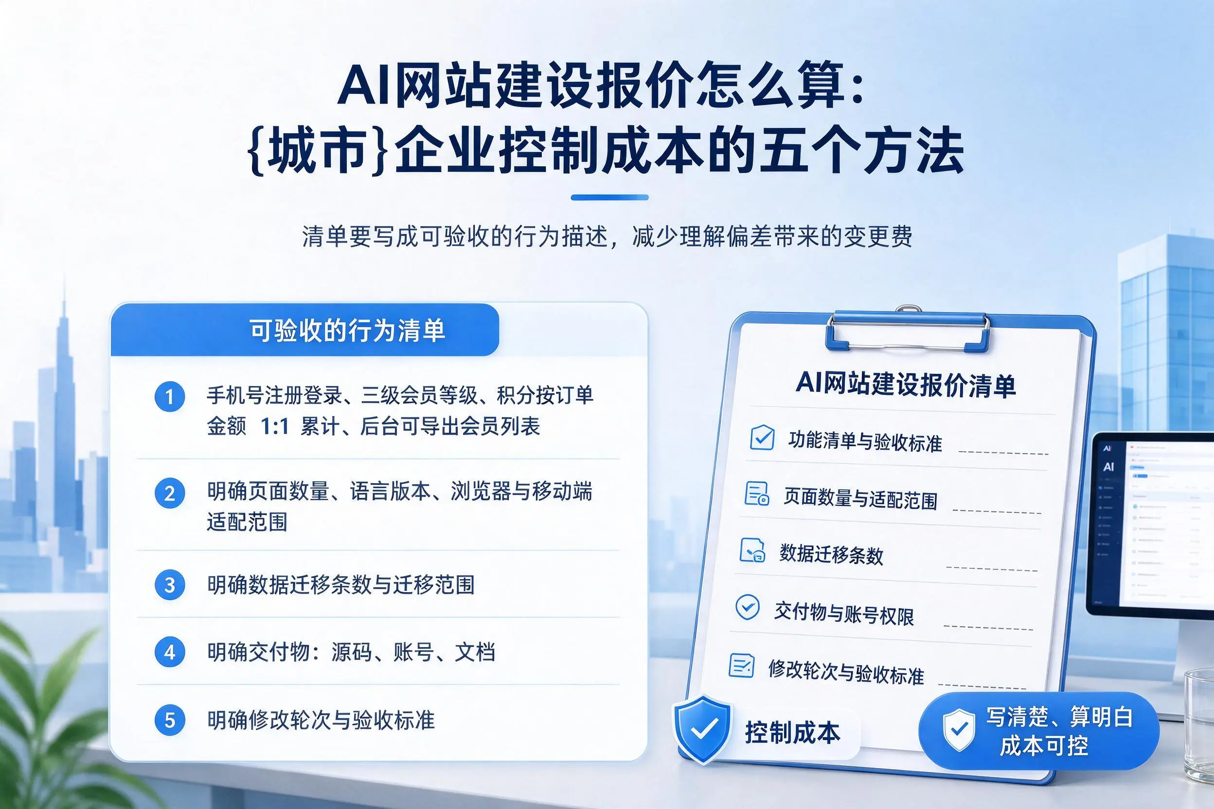 AI网站建设报价怎么算：恩施企业控制成本的五个方法